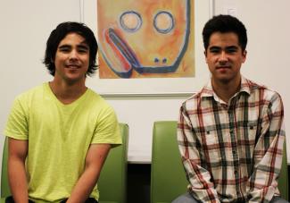 Two borhters Taiga and Taku Ball